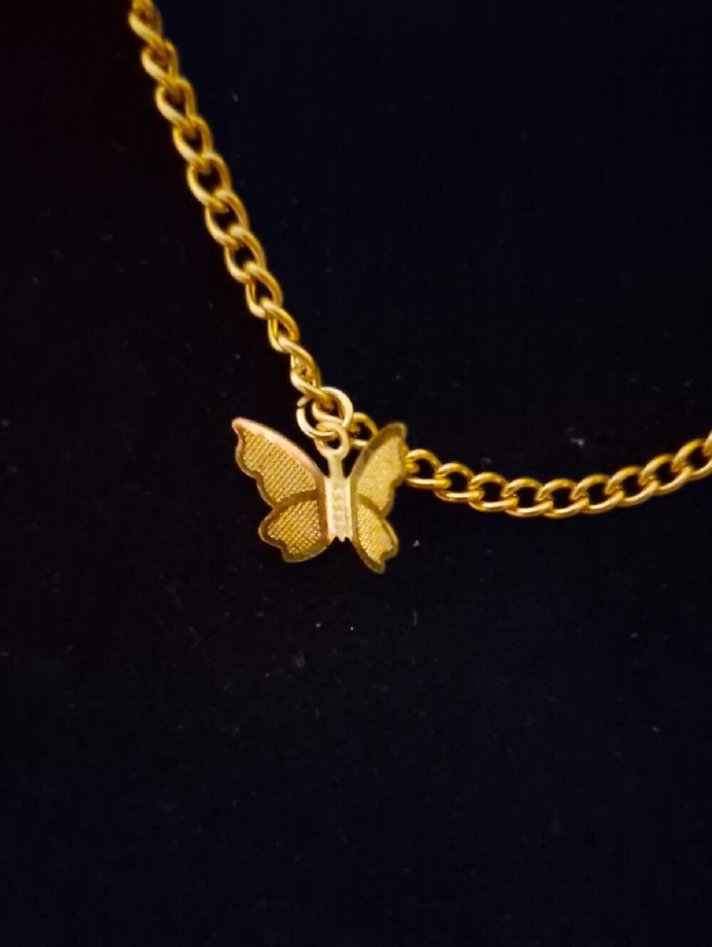 Gold Butterfly Charm Necklace - Women's Jewelry - Picture 2 of 10